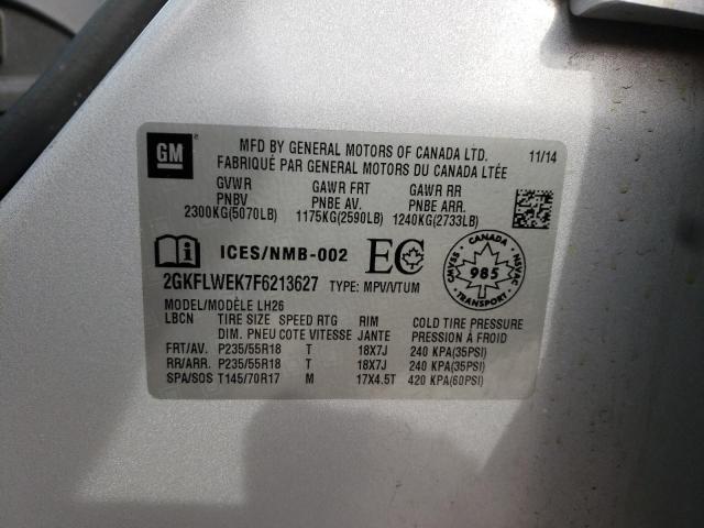 2GKFLWEK7F6213627 GMC Terrain Sle