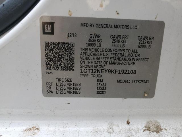 1GT12NEY9KF192108 GMC Sierra K2500 Heavy Duty