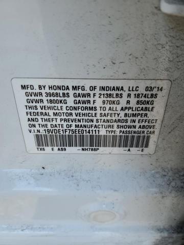 19VDE1F75EE014111 Acura Ilx 20 Tech