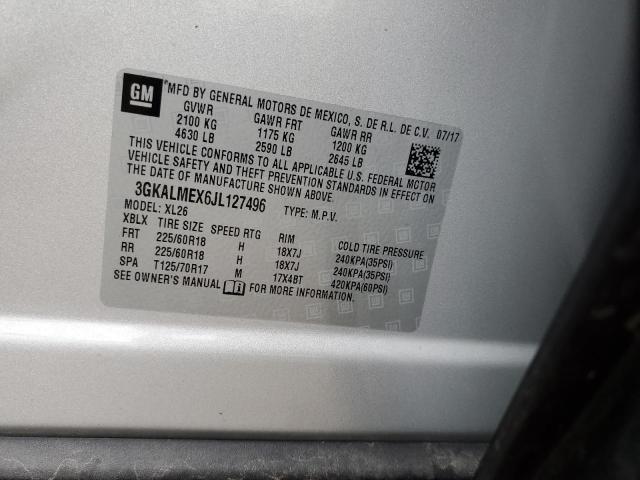 3GKALMEX6JL127496 GMC Terrain Sle