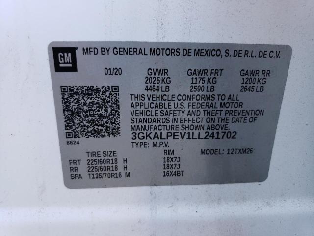 3GKALPEV1LL241702 GMC Terrain Slt
