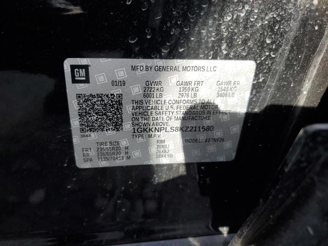 1GKKNPLS8KZ211580 GMC Acadia Denali
