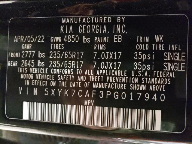 5XYK7CAF3PG017940 KIA Sportage X-pro