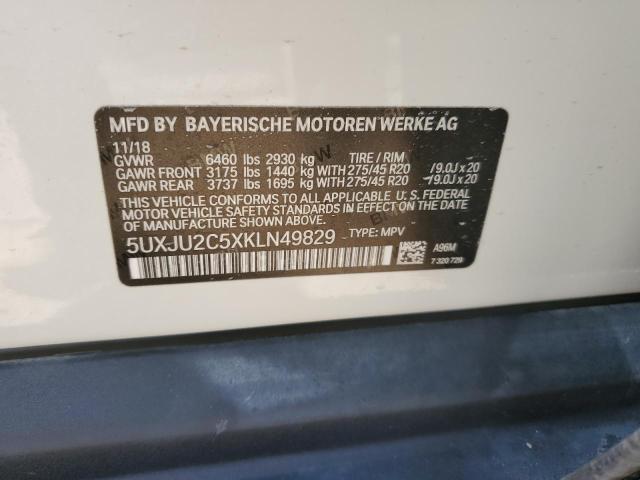 5UXJU2C5XKLN49829 BMW X5 Xdrive50i