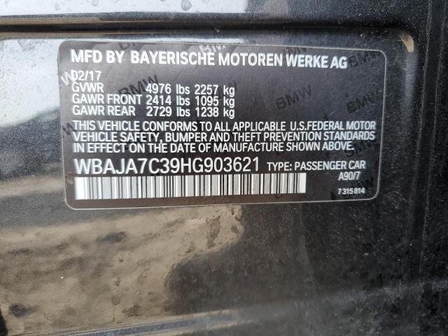 WBAJA7C39HG903621 BMW 530 XI