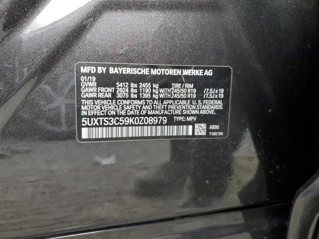 5UXTS3C59K0Z08979 BMW X3 Xdrivem40i