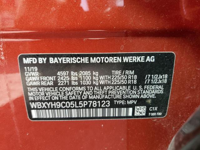 WBXYH9C05L5P78123 BMW X2 Sdrive28i