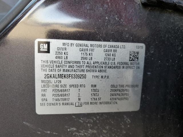 2GKALMEK8F6309250 GMC Terrain Sle