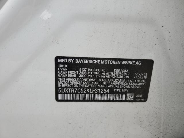 5UXTR7C52KLF31254 BMW X3 Sdrive30i