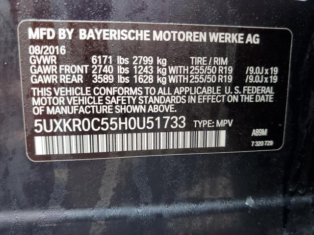 5UXKR0C55H0U51733 BMW X5 Xdrive35i