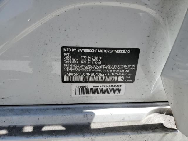 3MW5R7J04N8C40827 BMW 330XI