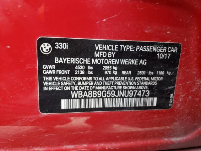 WBA8B9G59JNU97473 BMW 330 I