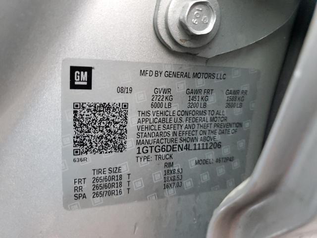 1GTG6DEN4L1111206 GMC CANYON SLT