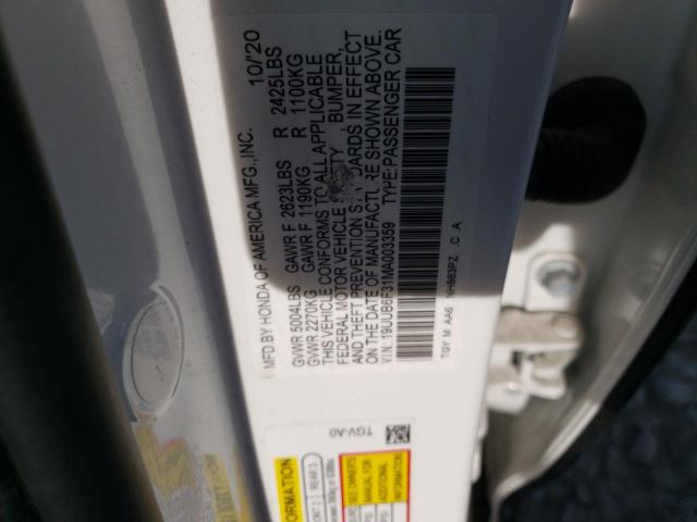 19UUB6F31MA003359 Acura TLX