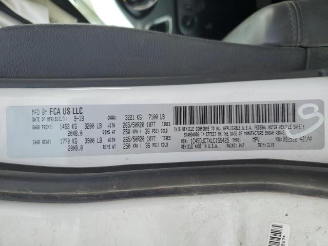 1C4SDJCTXLC155425 Dodge Durango R/t