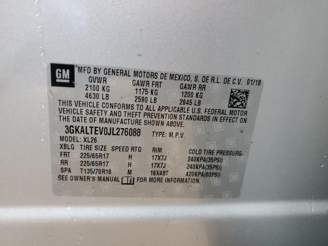 3GKALTEV0JL276088 GMC Terrain Sle