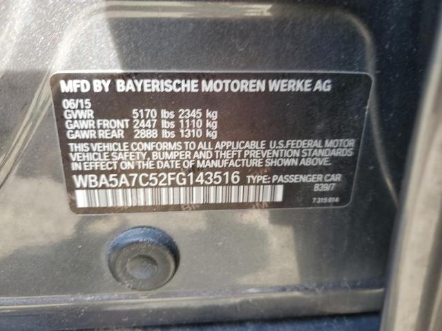 WBA5A7C52FG143516 BMW 528 XI