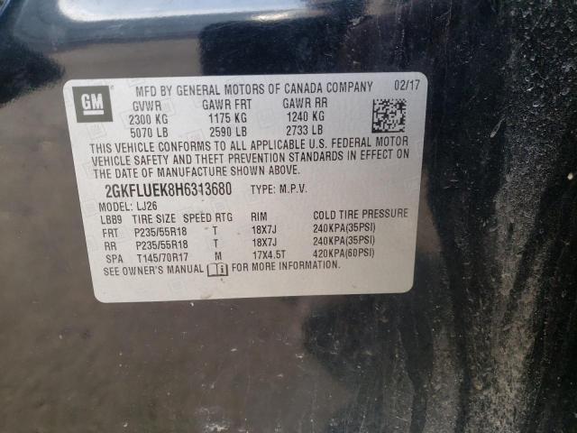 2GKFLUEK8H6313680 GMC Terrain Slt