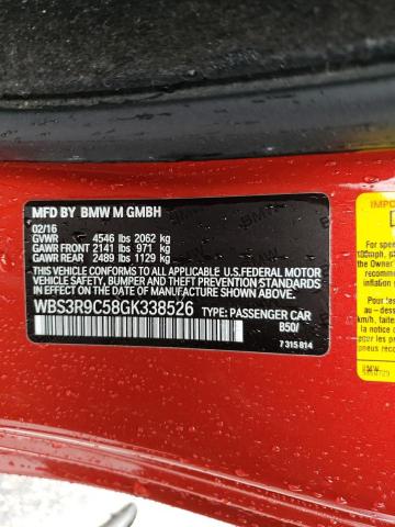 WBS3R9C58GK338526 BMW M4