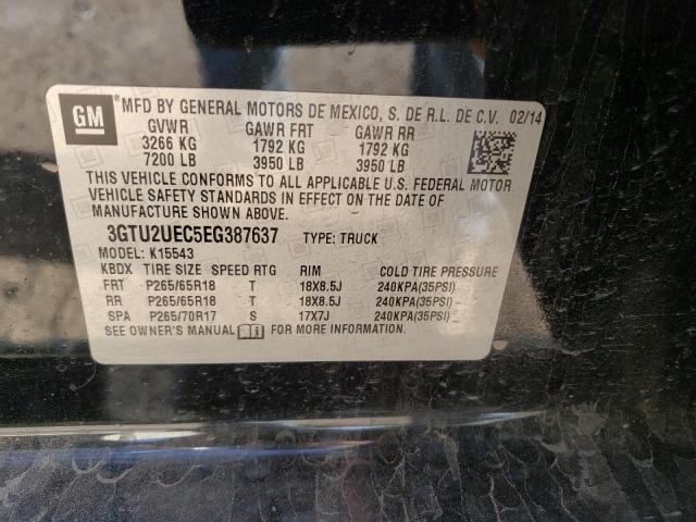 3GTU2UEC5EG387637 GMC Sierra K1500 Sle
