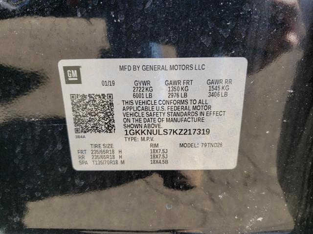 1GKKNULS7KZ217319 GMC Acadia Slt-1