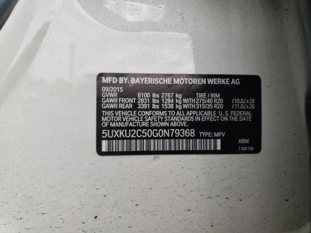 5UXKU2C50G0N79368 BMW X6 Xdrive35i