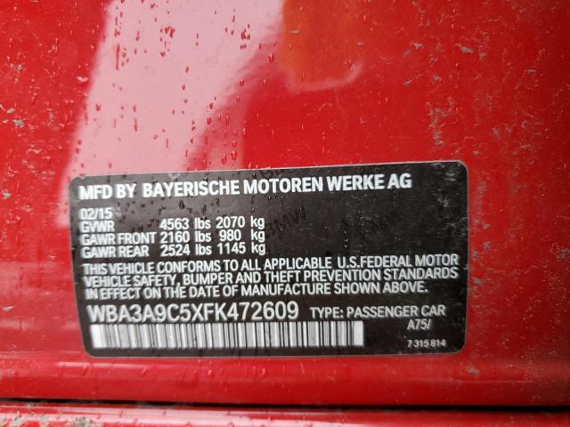 WBA3A9C5XFK472609 BMW 335 I