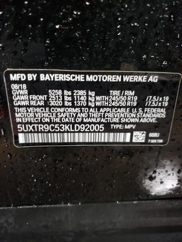 5UXTR9C53KLD92005 BMW X3 Xdrive30i