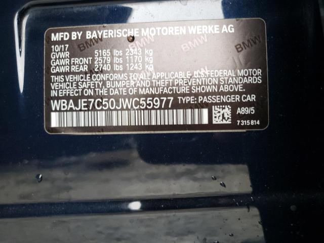WBAJE7C50JWC55977 BMW 540 XI