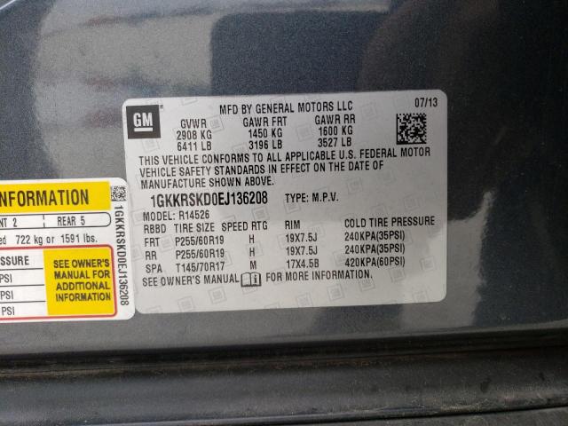 1GKKRSKD0EJ136208 GMC Acadia Slt-2