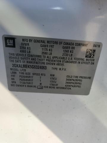 2GKALMEK5G6324063 GMC Terrain Sle