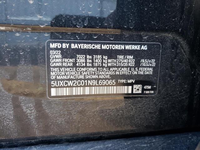 5UXCW2C01N9L69065 BMW X7 Xdrive40i