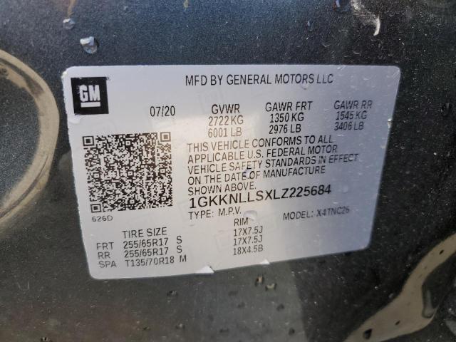 1GKKNLLSXLZ225684 GMC Acadia At4