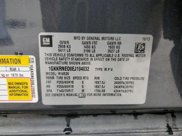 1GKKRNED8EJ194032 GMC ACADIA SLE