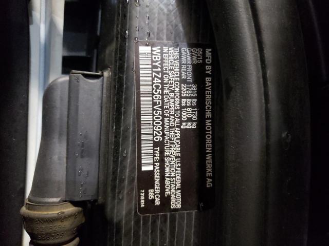 WBY1Z4C56FV500926 BMW I3 REX
