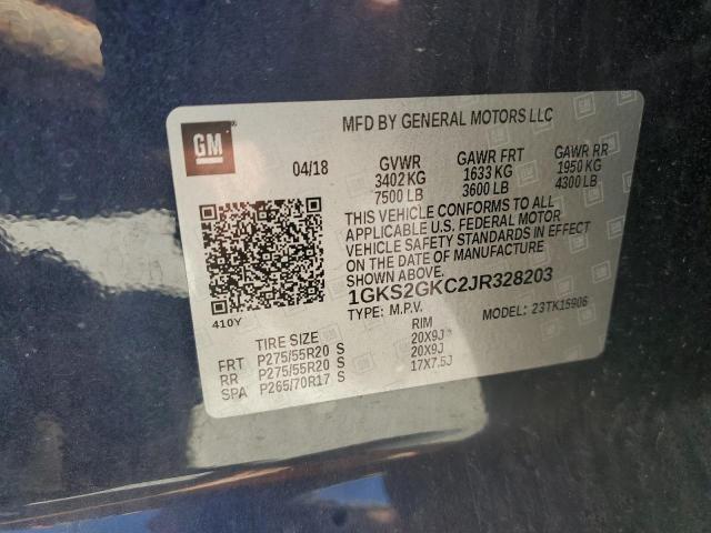 1GKS2GKC2JR328203 GMC Yukon Xl K1500 Slt