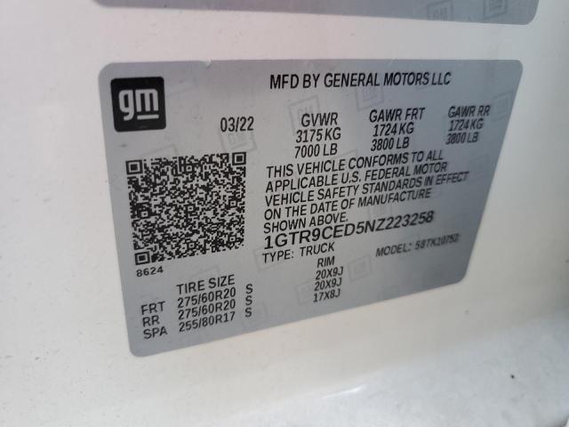 1GTR9CED5NZ223258 GMC Sierra Limited K1500 Elevation