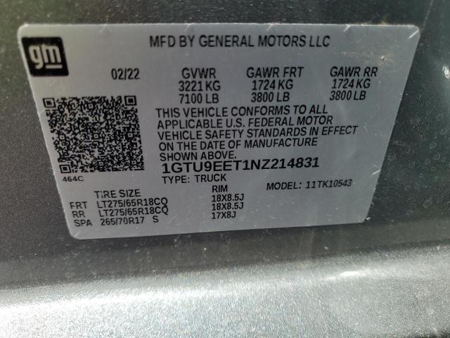 1GTU9EET1NZ214831 GMC Sierra Limited K1500 At4