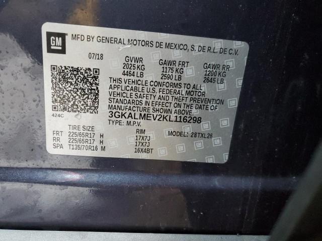 3GKALMEV2KL116298 GMC Terrain Sle