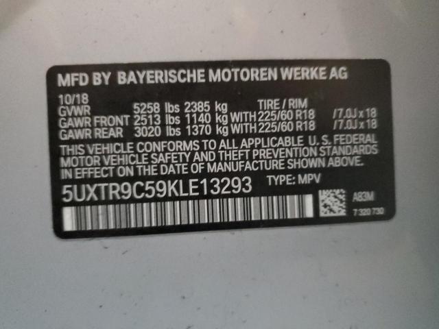5UXTR9C59KLE13293 BMW X3 Xdrive30i