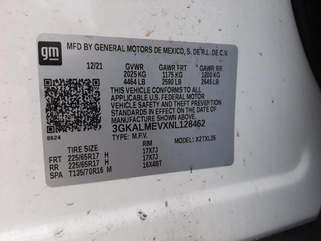 3GKALMEVXNL128462 GMC Terrain Sle