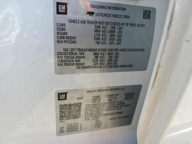 1GTU9CET9MZ217866 GMC Sierra K1500 Elevation