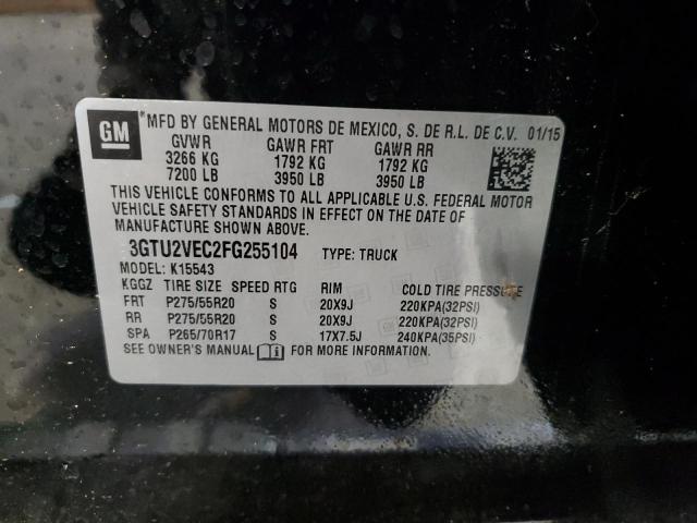 3GTU2VEC2FG255104 GMC Sierra K1500 Slt