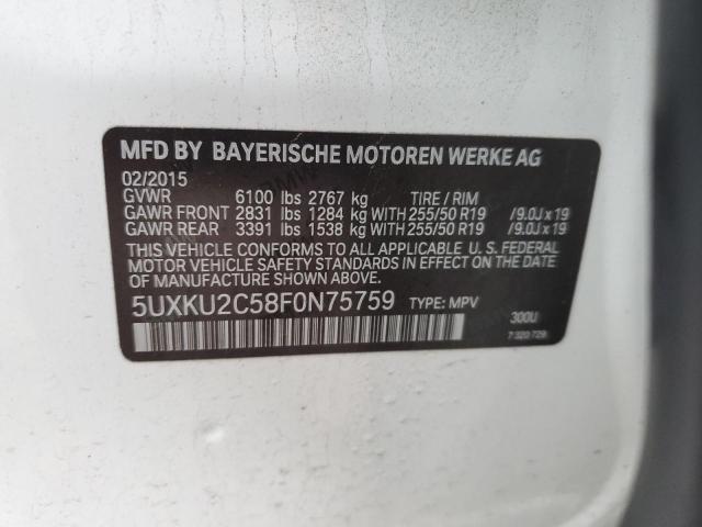 5UXKU2C58F0N75759 BMW X6 Xdrive35i