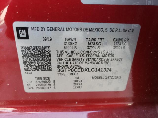 3GTP8CEDXLG141324 GMC Sierra C1500 Elevation