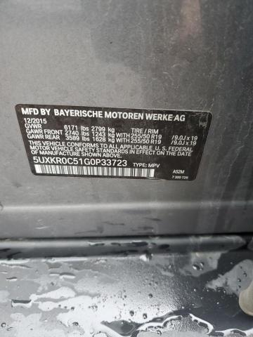 5UXKR0C51G0P33723 BMW X5 Xdrive35i