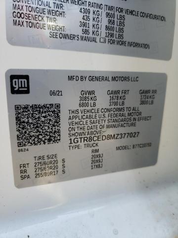 1GTR8CED8MZ377027 GMC Sierra C1500 Elevation