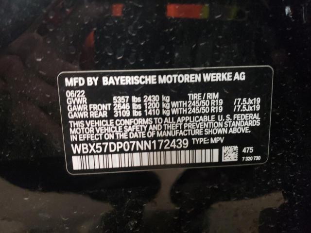 WBX57DP07NN172439 BMW X3 Xdrive30i