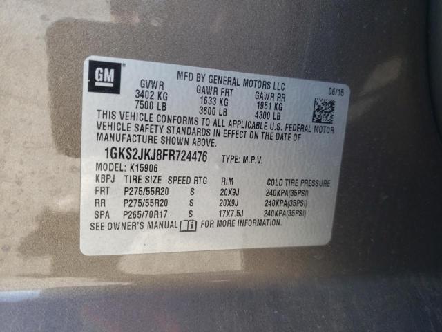 1GKS2JKJ8FR724476 GMC YUKON XL DENALI