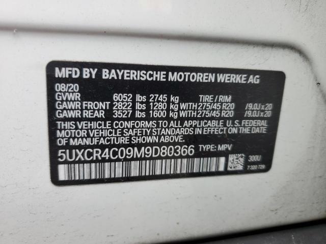 5UXCR4C09M9D80366 BMW X5 Sdrive 40i